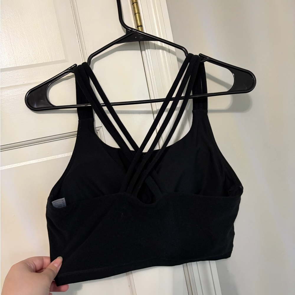 Black Cropped Tank Top with Wide Straps - Classic Everyday Crop - Picture 3 of 4